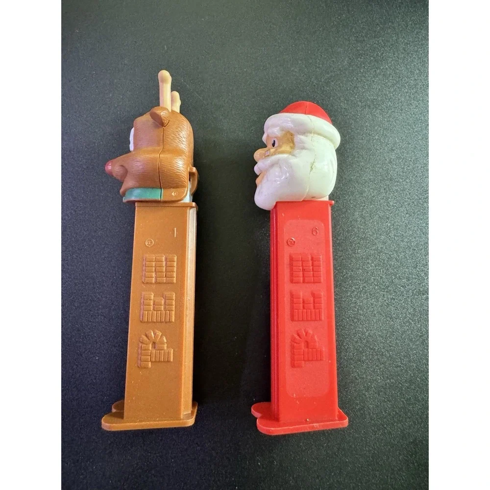 Lot Of Pez Dispensers (2) Santa 2002 & Rudolph Reindeer 2012 - Christmas